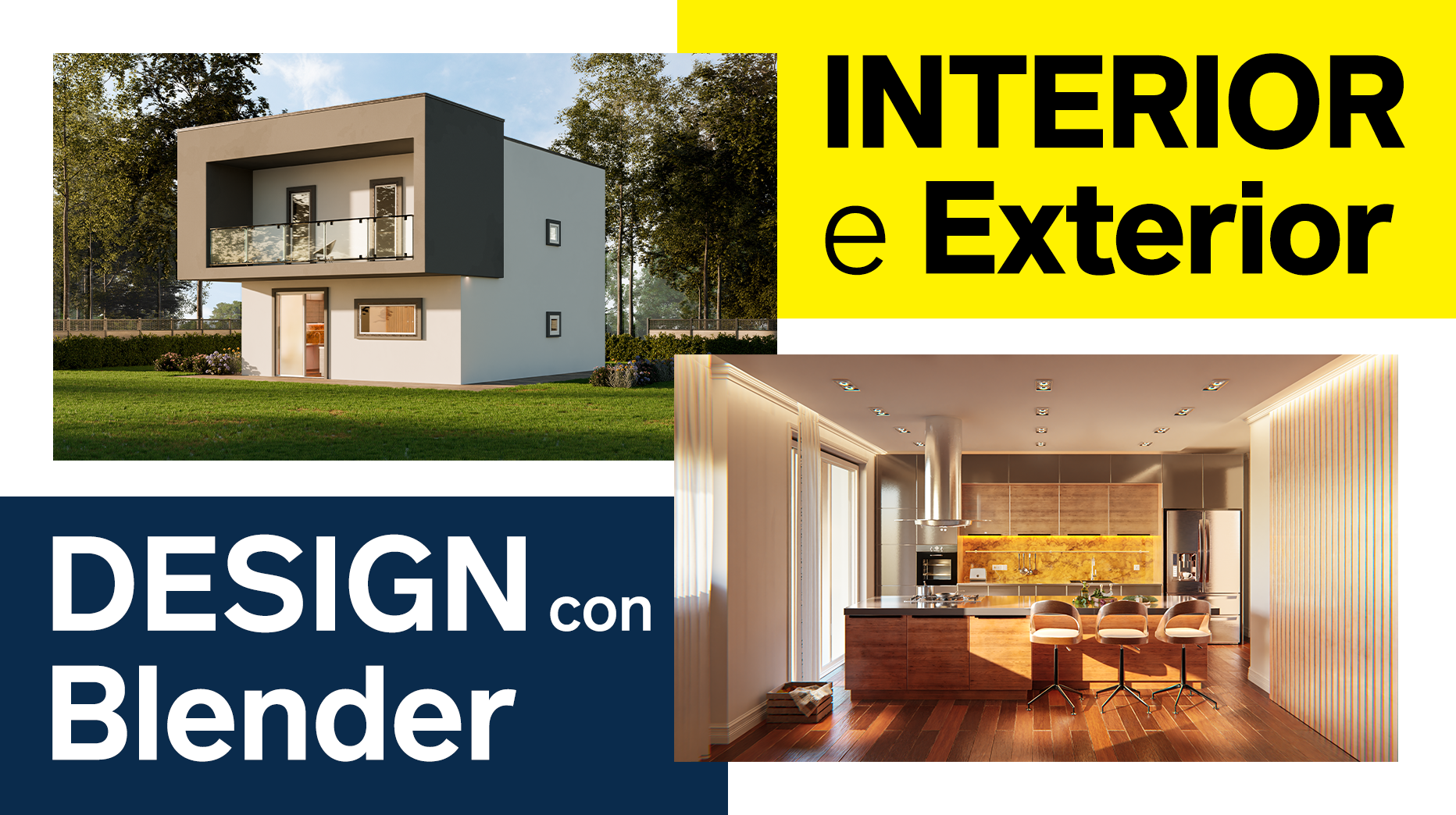 Interior e Exterior Design con Blender